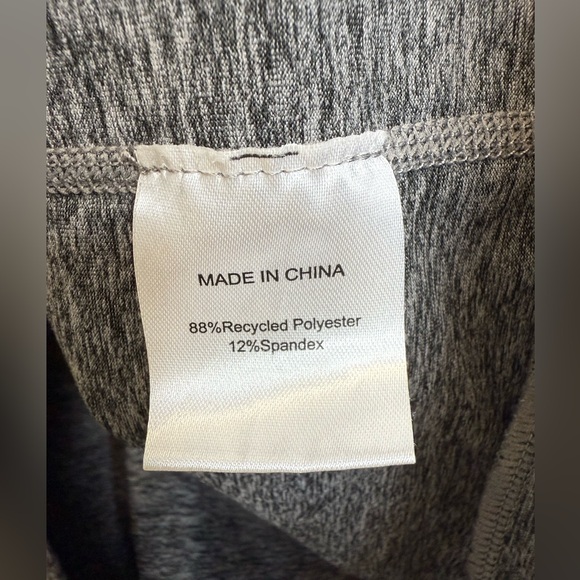 Quince Flowknit Zip Up Hoodie Jacket Heather Grey Women’s Size L Classic Stretch - Picture 8 of 9